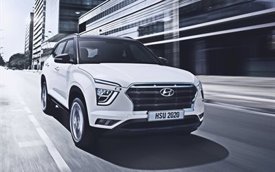 Hyundai Creta, 4k, road, 2021 bilar, crossovers, MX-spec, SU2, 2021 Hyundai Creta, koreanska bilar, Hyundai