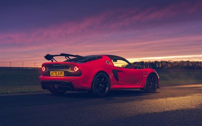 2021, Lotus Exige Sport 420 Final Edition, rear view, exterior, red sports coupe, tuning Exige, British sports cars, Lotus