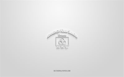 Arambagh KS, logo 3D cr&#233;atif, fond blanc, Premier League du Bangladesh, embl&#232;me 3d, club de football bangladais, Bangladesh, art 3d, football, logo 3d Arambagh KS