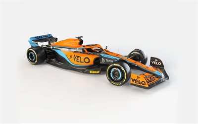 2022, McLaren MCL36, 4k, McLaren F1 Team, F1 racing cars 2022, MCL36, Formula 1, McLaren, MCL36 esterno, vista frontale