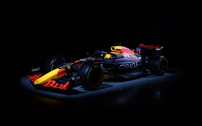 2022, Red Bull Racing RB18, 4k, Red Bull Racing F1 Takımı, F1 yarış arabaları 2022, RB18, Formula 1, Red Bull Racing, RB18 dış cephe, &#246;nden g&#246;r&#252;n&#252;m