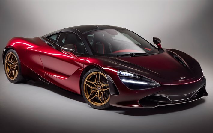 Download wallpapers McLaren 720S MSO, Velocity, 2017, Dark red, sports ...