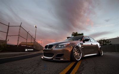 BMW M5, low rider, tuning, e60, stance, supercars, BMW
