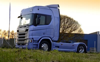 Scania R450, Euro 6, 2018 camion, 4x2, R450, semi-camion rimorchio, camion, Scania