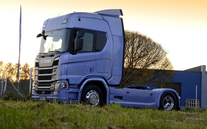 Scania R450, Euro 6, 2018 camion, 4x2, R450, semi-remorque, camion, camions, Scania