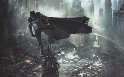 batman, kunst, superhelden -, street -, dc-comics, justice league