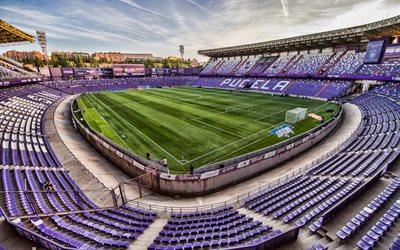 Estadio Jose Zorrilla, Valladolid, İspanya, Real Valladolid Stadyumu, UEFA Şampiyonlar Ligi, İspanyol Futbol Stadyumu, Jose Zorrilla stadium