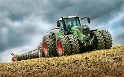 FENDT 939 Vario, 4k, kynt&#246; alalla, 2019 traktorit, maatalouskoneiden, HDR, traktorin alalla, maatalous, Fendt