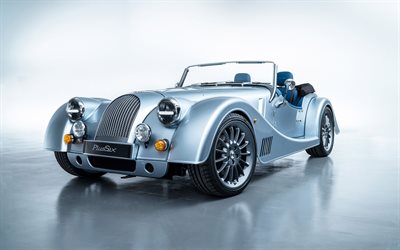 2020, Morgan Plus Six, 110th anniversary, new silver Plus Six, coupe, exterior, front view, Morgan