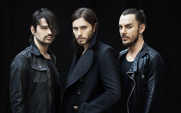 30 Seconds to Mars, American rock band, Jared Leto, Shannon Leto, Tomislav Milicevic, rock, USA