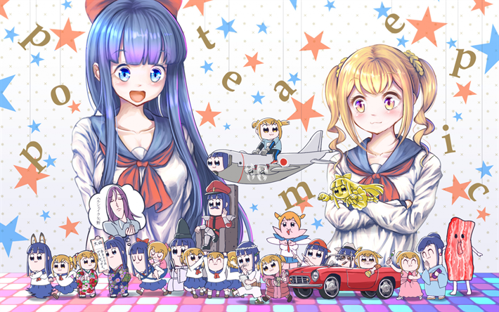 Download Wallpapers Pipimi Popuko Poptepipic Webcomic Pop Team Epic For Desktop Free Pictures For Desktop Free