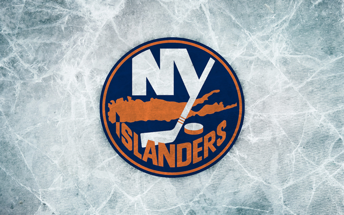 new york islanders, nhl, american ice hockey club -, eis-textur, logo, emblem, new york, usa