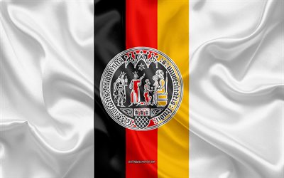 University of Cologne Emblem, German Flag, University of Cologne logo, Cologne, Germany, University of Cologne