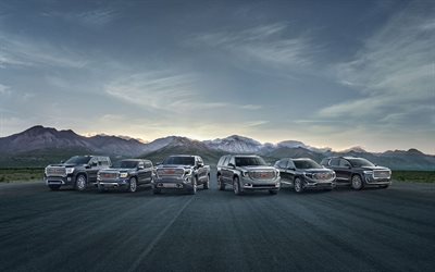 GMC all models, 2021, GMC lineup, GMC SUVs, American cars, GMC