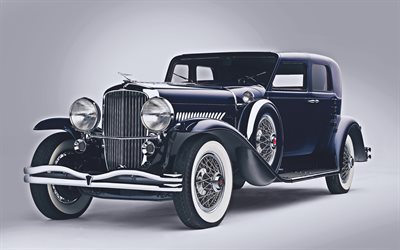 duesenberg j 287 2305 sport berline lwb, 4k, الاستوديو, 1930 سيارة, أولدزموبيل, سيارات فاخرة, duesenberg