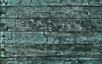 fondale in legno blu, 4k, macro, muro di legno, sfondi in legno, tavole di legno orizzontali, tavole di legno, trame di legno