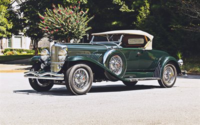 duesenberg j 434 2410 cabriolet coupe swb, 4k, retrobilar, 1931 bilar, oldsmobile, duesenberg