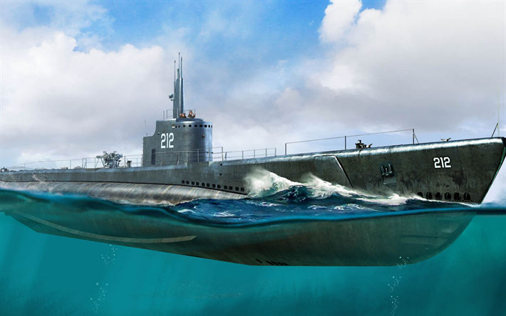 uss gato, ss-212, armada de los estados unidos, submarino estadounidense, segunda guerra mundial, submarino de la segunda guerra mundial, submarino diesel-el&#233;ctrico clase gato