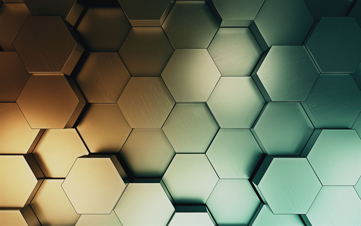 3d-hexagoner, kreativa, hexagoner 3d-textur, hexagonm&#246;nster, hexagon-texturer, 3d-texturer, 3d-bakgrunder