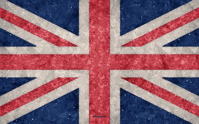 Flag of Great Britain, 4к, creative geometric flag, art, UK Flag, British flag, Great Britain, United Kingdom