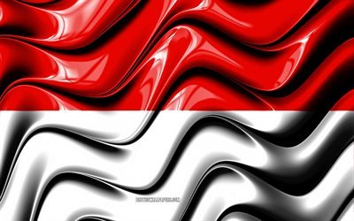 Solothurn flag, 4k, Cantons of Switzerland, administrative districts, Flag of Solothurn, 3D art, Solothurn, swiss cantons, Solothurn 3D flag, Switzerland, Europe