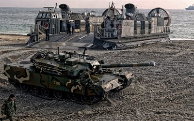 K2 Black Panther, modern tank, Güney Kore ana savaş tankı, sahil, modern zırhlı araçlar