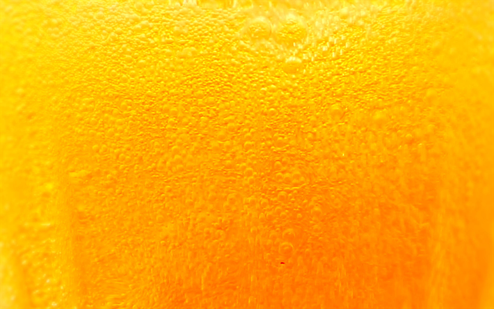 la cerveza textura, macro, bebidas de textura, de la cerveza en el vaso, amarillo antecedentes, or&#237;genes de la cerveza, cerveza, cerveza ligera