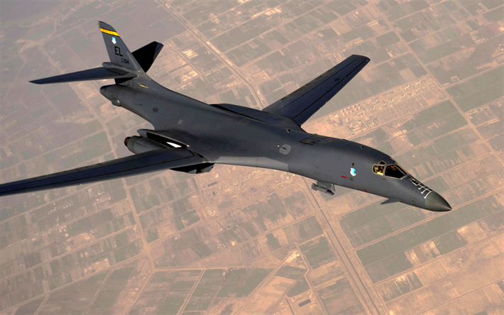 Rockwell B-1 Lancer, B-1B, Amerikansk supersonic strategiska bombplan, United States Air Force, milit&#228;ra flygplan, USA