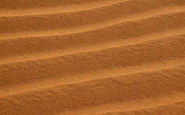 4k, les vagues de sable texture, plan rapproch&#233;, sable ondul&#233; de fond, macro, du sable, de milieux, de sable tetures, ondul&#233;, de textures, de sable, de mod&#232;le
