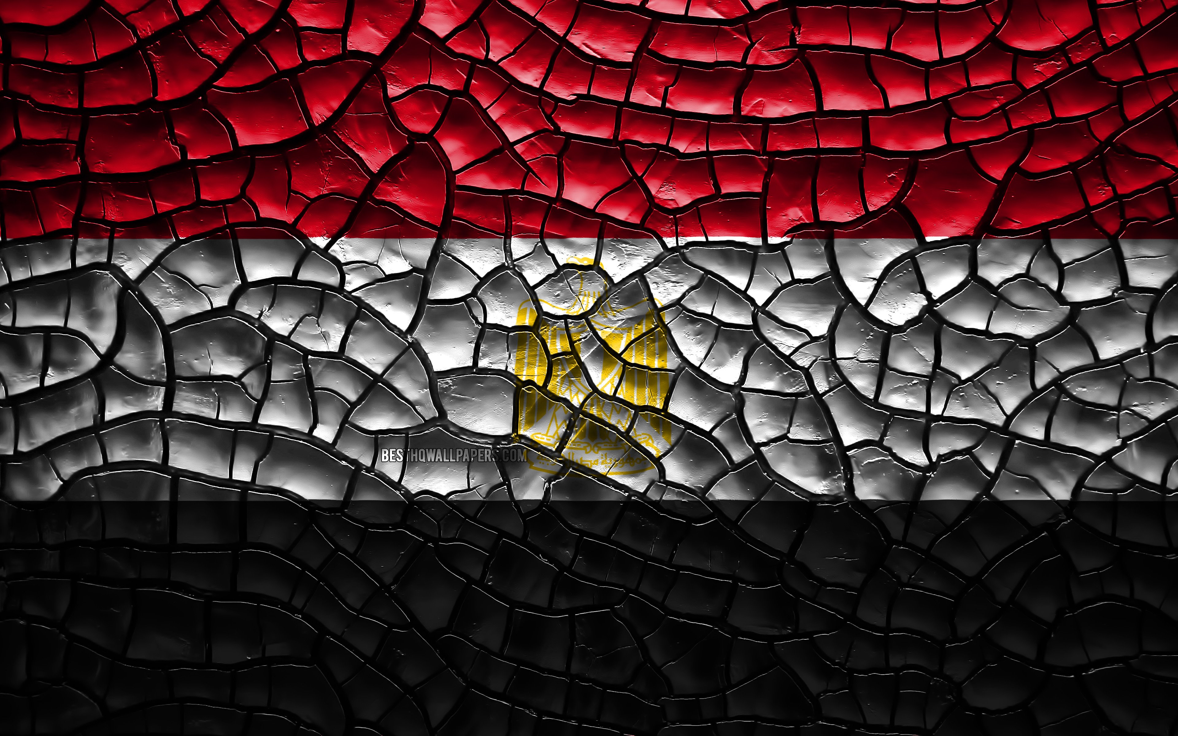 Download wallpapers Flag of Egypt, 4k, cracked soil, Africa, Egyptian flag,  3D art, Egypt, African countries, national symbols, Egypt 3D flag for  desktop with resolution 3840x2400. High Quality HD pictures wallpapers