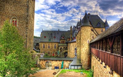 Burg Castle, Schlossburg, HDR, summer, german cities, Solingen, Europe, Germany, Cities of Germany, Solingen Germany