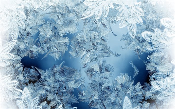frost texturen, 4k, frost auf glas, winter texturen, frostmuster, raureif texturen, raureif