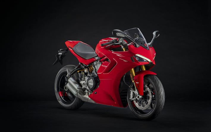Ducati SuperSport 950, 2021, framifrån, exteriör, ny röd SuperSport 950, superbike, italienska sportcyklar, Ducati