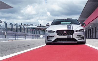 Jaguar XE SV Projekt 8, 4k, Bilar 2018, bilar, engelska bilar, Jaguar