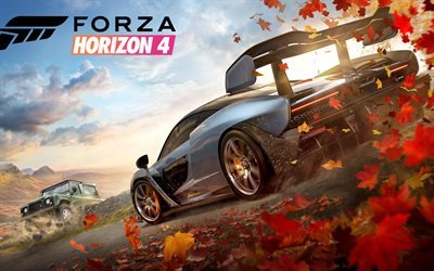 Forza Horizon 4, 2018, Microsoft, Juegos, simulador de coche de 2018, la raza, el McLaren de Senna, supercar