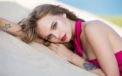 اناستازيا Scheglova, الشاطئ, الجمال, photomodels, جميلة الفتيات
