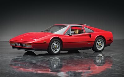 Ferrari 328 GTS, supercarros, 1988 carros, retro carros, studio, 1988 Ferrari 328 GTS, italaian carros, Ferrari