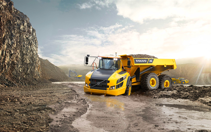 Volvo A45G, data mining dump truck, 2018 camion da cava, A45G, attrezzatura mineraria, cassone ribaltabile Volvo