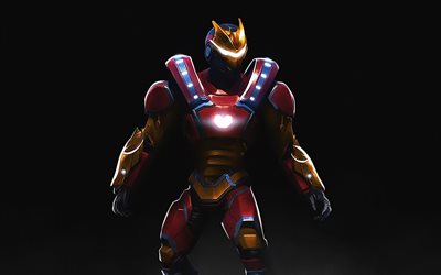 Iron Man, Fortnite Battle Royale, 2018 giochi, Fortnite, cyber warrior