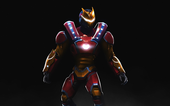 Iron-Man, Fortnite Battle Royale, 2018 games, Fortnite, cyber warrior