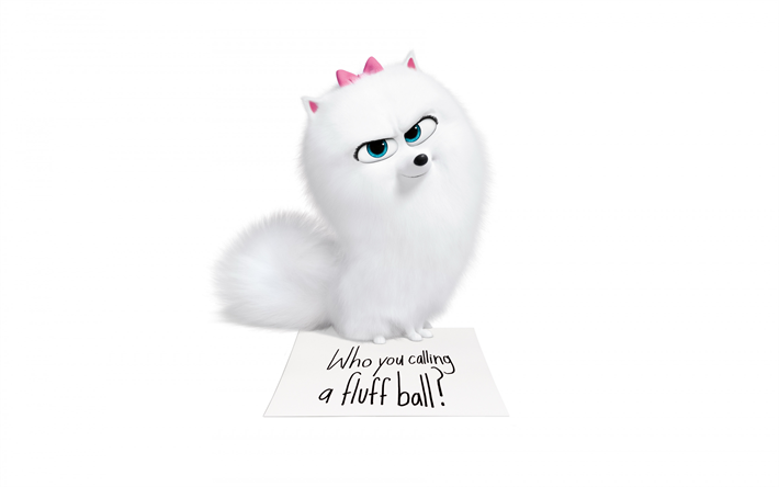 The Secret Life of Pets 2, 2019, Gidget, characters, promotional materials, Pomeranian