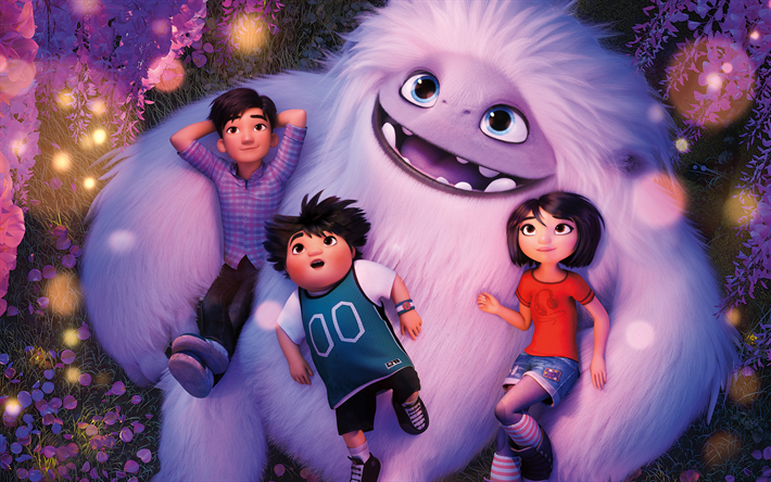 4k, les Abominables, les personnages, 2019 film, affiche, 3D, animation, fan art, 2019 Abominable