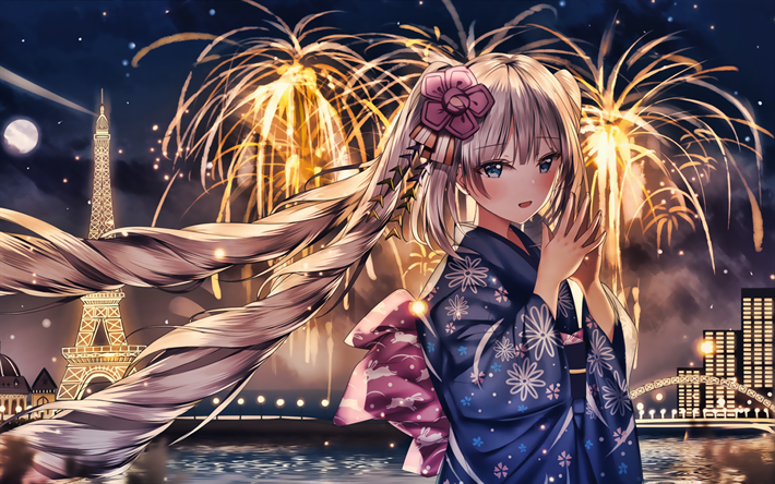 Marie Antoinette, Fate Series, fireworks, Fate Grand Order, Caster, TYPE-MOON