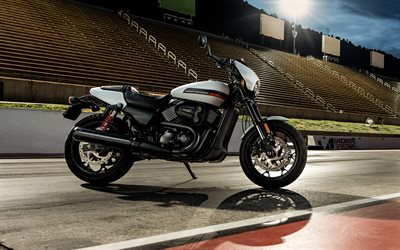 Harley-Davidson Street Rod, pista de carreras, 2019 motos, moto gp, superbikes, cl&#225;sico de las motocicletas, la estadounidense de motocicletas Harley-Davidson