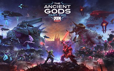 Doom Eternal, The Ancient Gods, Part Two, poster, promo materials, Doom, new games