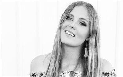 Cecilia Kallin, 4k, Swedish singer, portrait, photoshoot, beautiful young woman
