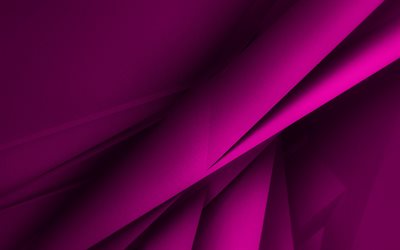 formas geom&#233;tricas roxas, 4K, texturas 3D, texturas geom&#233;tricas, fundos roxos, fundo geom&#233;trico 3D, fundos abstratos roxos