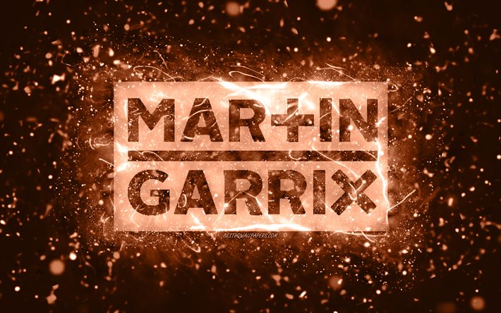شعار Martin Garrix بني, 4 ك, دي جي هولندي, أضواء النيون البني, إبْداعِيّ ; مُبْتَدِع ; مُبْتَكِر ; مُبْدِع, البني مجردة الخلفية, مارتين جيرارد جاريتسين, شعار Martin Garrix, نجوم الموسيقى, مارتن غاريكس