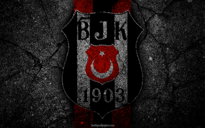 Besiktas, le logo, la nature, la Super Lig, soccer, football club, grunge, Besiktas FC