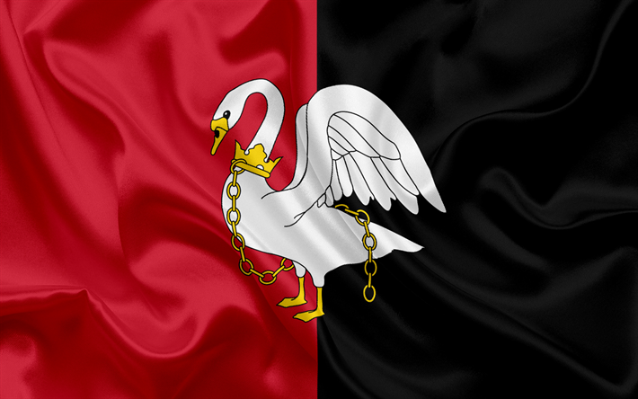 Condado De Buckinghamshire Bandeira, Inglaterra, bandeiras dos munic&#237;pios ingl&#234;s, seda bandeira, Buckinghamshire